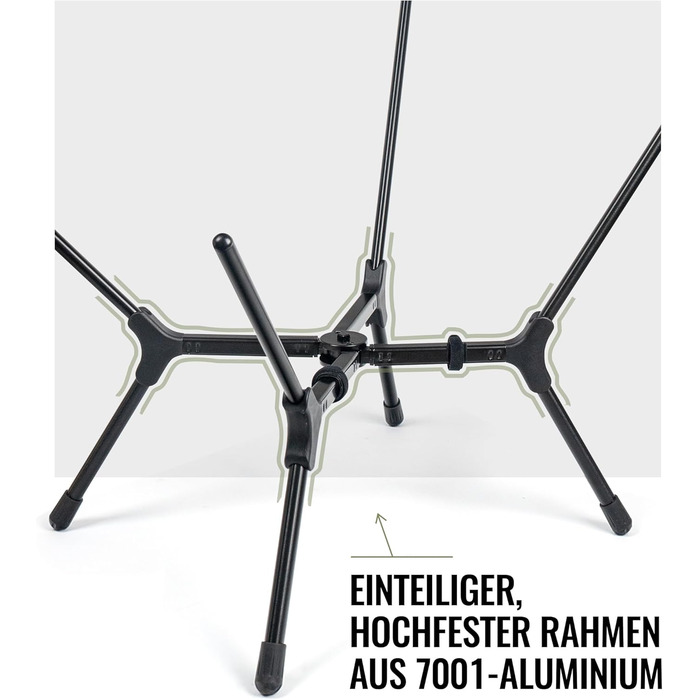 Кемпінговий стілець OneTigris OASISFLEX складний, високий, до 150 кг, зелений Ranger. Стілець для риболовлі, туризму з бічними кишенями