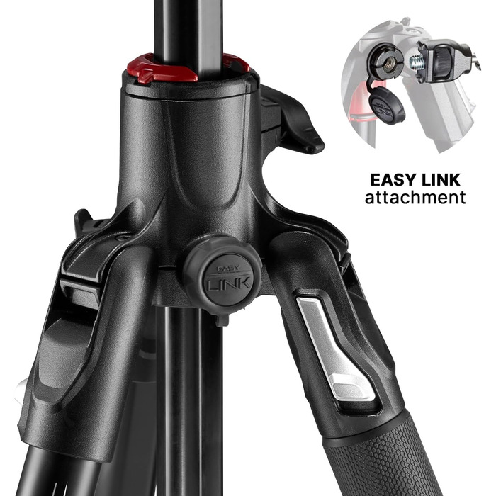 Штатив Manfrotto Befree GT XPRO з алюмінієвою ніжкою та кульковою головкою 496, Twist Lock, для DSLR та беззеркальних камер