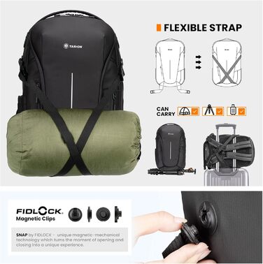 Рюкзак для фотокамери TARION 3-в-1: водонепроникний, для DSLR/зеркальної камери з відділом для ноутбука 15,6