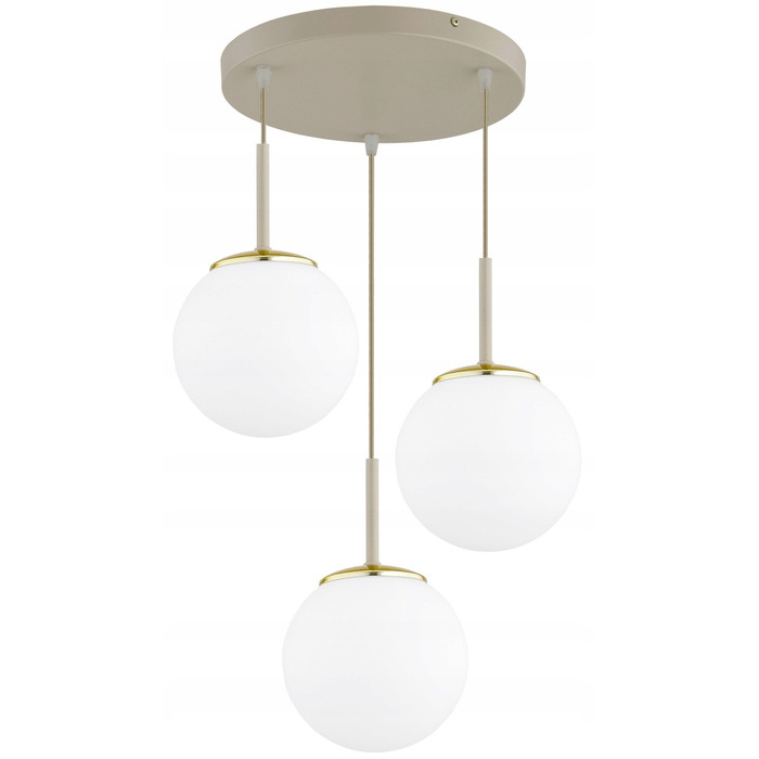 Підвісна люстра Elko-Lighting Milo Ecru — 3 точки освітлення, цоколь E27