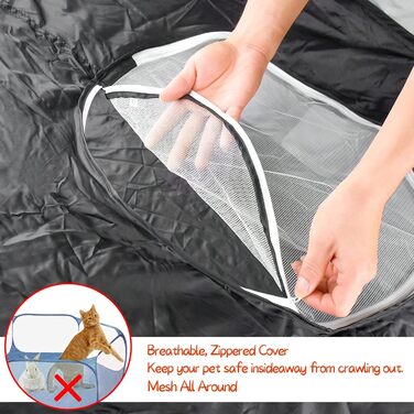 Клітка-манеж для дрібних тварин: кроликів, морських свинок, хом'яків та їжаків, розмір M (52x52x38 см)