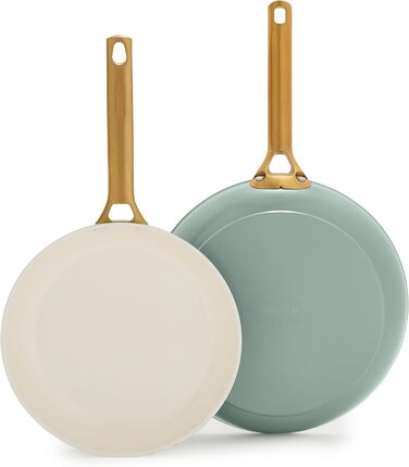 Сковорода GreenPan Reserve Pro, 20.3 см, керамічне антипригарне покриття, нержавіюча сталь, NSF-сертифікована, для плити та духовки, блакитний колір