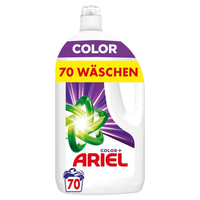 Рідкий універсальний пральний засіб Ariel Color+ для кольорових речей, 3.5 л, 70 прань