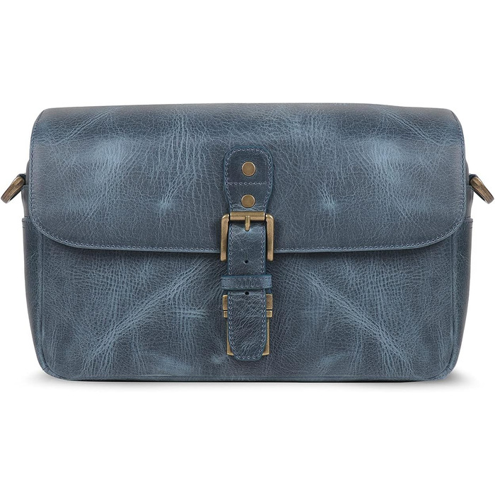 Чохол для камери MegaGear Torres з натуральної шкіри, оливковий (синій)