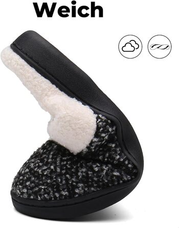 Тапочки зимові Mishansha для чоловіків та жінок, утеплені, з пам'яттю, з плюшем, білі, 36/37 EU