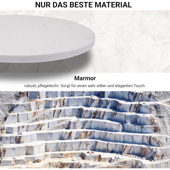 Rotating marble plate, round cake stand, cake plate, sausage plate, cheese plate, marble plate, serving platter with foot, serving dish, rotating tray, tiered cake stand, decoration tray, table decoration