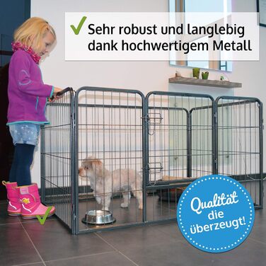 Zooprinz Freilaufgehege для собак (загон) - ідеальний вольєр для цуценят та великих собак, стабільне плетіння, 4 моделі, 70,5 см