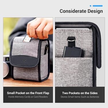 Сумка для камери JJC Kompakt: сумісна з Fuji X100VI/V/T, Sony a6700/6600/6400/6100, Canon EOS M5/M50, Ricoh GRIII, Leica SOFORT2 (сіра)