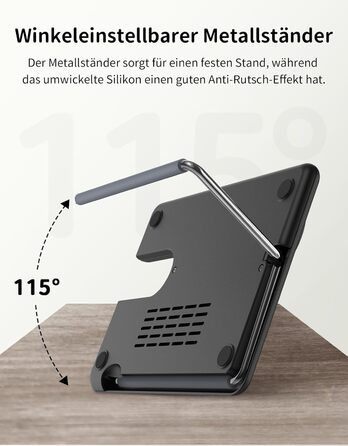 Зарядний пристрій JoyGeek 3-в-1 з MagSafe для Apple Watch, iPhone 16/15/14/13/12/Plus/Pro Max, AirPods 2/Pro 2, чорний