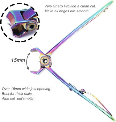 Набір для манікюру та педикюру SZQHT для товстих та врослих нігтів (призматичний)