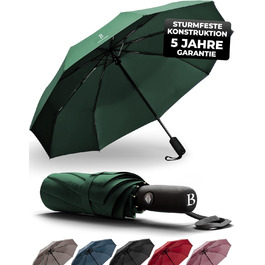 Чоловічий парасолька LOGAN & BARNES Boston: штормостійкий, з тефлоновим покриттям, темно-зелений