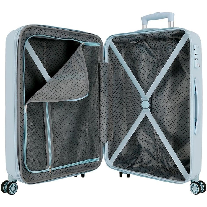 Чемодан Disney Stitch Moods, середній, ручна поклажа, ABS, кодовий замок, 4 колеса