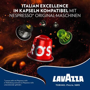 Кава Lavazza Espresso Qualità Rossa в алумінієвих капсулах, сумісні з Nespresso, 10 шт по 10 г