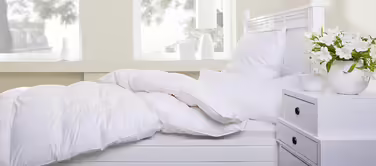 Ковдра пухова Böhmerwald Komfort 135x200 см, 90% пух, 10% перо, для алергіків, середнє тепло, Oeko-Tex, біла