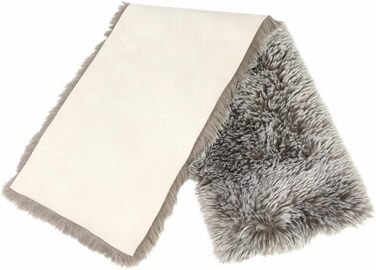 Faux Fur Table Runners, Table Toppers, Centerpieces (beige-brown, 30x120 cm)