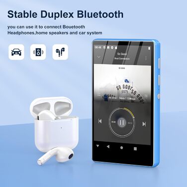 MP3 плеєр SWOFY 80GB з Bluetooth, WiFi, сенсорним екраном 4.0