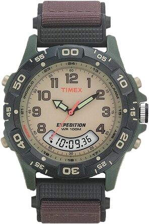 Годинник Timex Expedition T45181 для чоловіків, кварцовий, 39 мм, з нейлоновим ремінцем