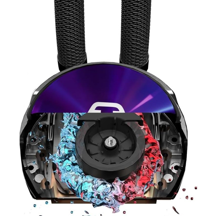 Cooler Master MasterLiquid PL Flux: Система водяного охолодження CPU з 2 x 120мм вентиляторами, білий (360, Flux)