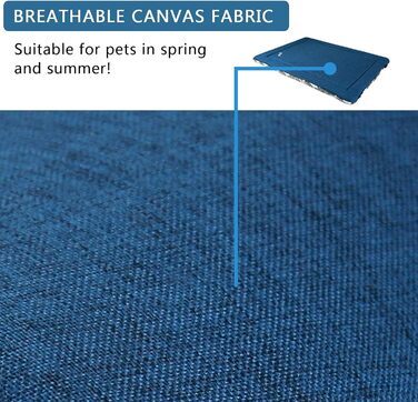 Кросер Fancy Crate Pad - килимок для лежанки собак, двосторонній (холодний та теплий), машинне прання, для собак маленьких та XXX-Large, сірий, темно-синій, зірковий принт (137 x 84 x 3 см)