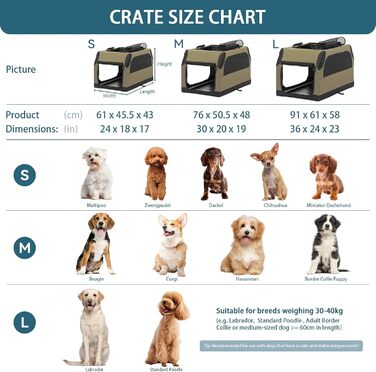 PETSFIT Автомобільна переноска для собак, складана, сіра, L, з міцною сіткою та замком-блискавкою