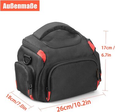 Сумка для камери FOSOTO - велика, універсальна, водонепроникна, сумісна з Nikon, Canon, Sony