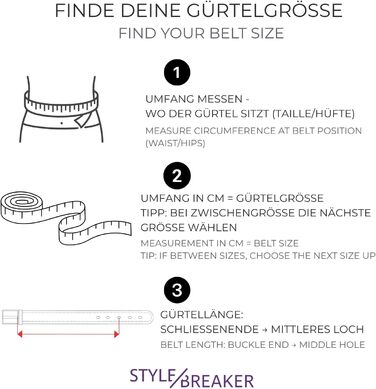 Жіночий ремінь styleBREAKER з заклепками 4 см, екошкіра, металева пряжка, вінтажний стиль для джинсів, регульований