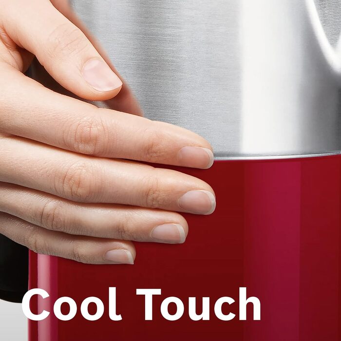 Bosch Kettle Styline TWK8614P, automatic shut-off, overheat protection, temperature selection, keep-warm function, 1.5 L, 2400 W, red