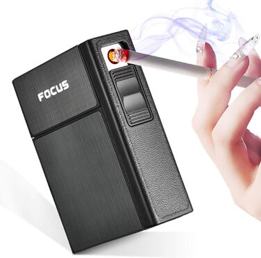 Алюмінієве 2-в-1 етикетниця з запальничкою, електронна, елегантний дизайн