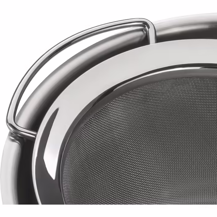 WMF Profi Plus Kitchen Strainer 8 cm, with wire mesh, Cromargan stainless steel partially matte, dishwasher safe
