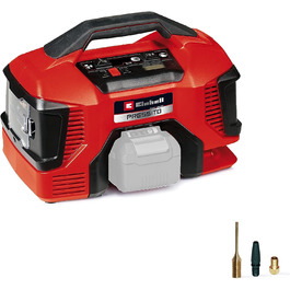Акумуляторний компресор Einhell PRESSITO 18/21 Power X-Change 18В, 10.5 бар, 21 л/хв, безмасляний, без акумулятора і зарядного
