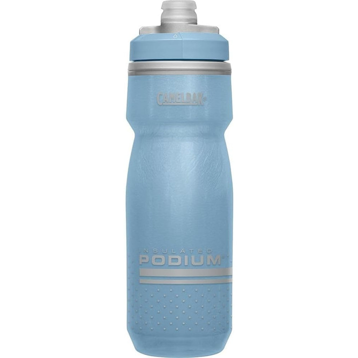 Camelbak Podium Ice Sport Water Bottle, Squeeze Bottle, for Running, Cycling, Hiking (Stone Blue, 710 ml)