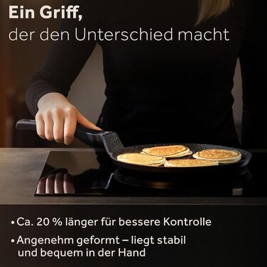 ZWIEGER Сковорода для млинців з антипригарним покриттям 26 см, індукція, з силіконовою лопаткою