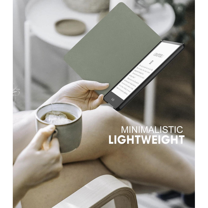 Чохол MoKo для Kindle Paperwhite 11 (2021) 6.8 дюйма, тонкий, легкий, з авто-сон/пробудження, зелений, Signature Edition