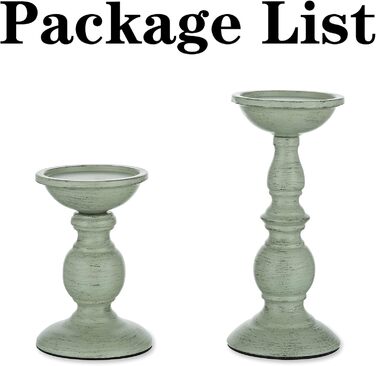 Sziqiqi 3-Piece Candle Holder Set, Candle Stand, Vintage Candle Holders, Lantern Holders Made of Metal, Candle Holders for Pillar Candles, Candle Stand Decoration for Wedding Party, Small+Medium+Large (Blue, Small+Large)