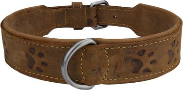 Greenburry В'язаний ошийник для собак з натуральної шкіри, 60 см, L