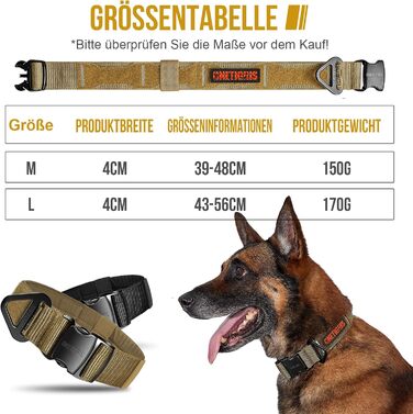 Нашийник для собак OneTigris X11: міцний нейлон, регульований, з м'якою підкладкою, металевий замок та світловідбиваючі елементи