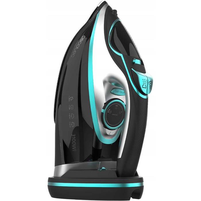 Бездротова парова праска Cecotec IronHero 3100 Cordless, 3100 Вт, чорна
