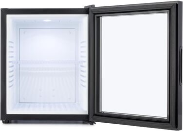 Міні-холодильник Klarstein MKS-13 Minibar: 36 літрів, тихий, легкий у чищенні, чорно-сріблястий