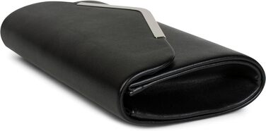 Клатч жіночий styleBREAKER темно-синій, вечірня сумочка-конверт з металевою оздобою та знімним ланцюжком 26x5.5x14.5 см