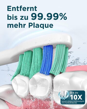 Електрична звукова зубна щітка для дорослих Roségold з відбілюючим ефектом - 8 насадок, 5 режимів, кейс для подорожей та зарядний пристрій