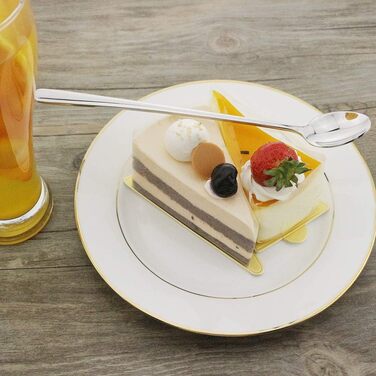 Набір ложок для коктейлів та напоїв (6 шт.), нержавіюча сталь 18/10, 22.9 см