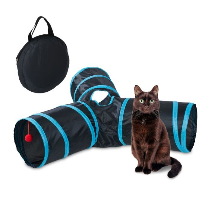Relaxdays Collapsible Cat Tunnel - 3 Ways