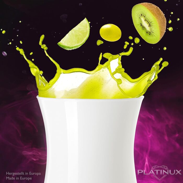 Набір келихів для шампанського PLATINUX Black & White (6 шт., 210 мл)