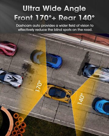 Дзеркало-відеореєстратор з камерою заднього виду Dual 1080P, 10