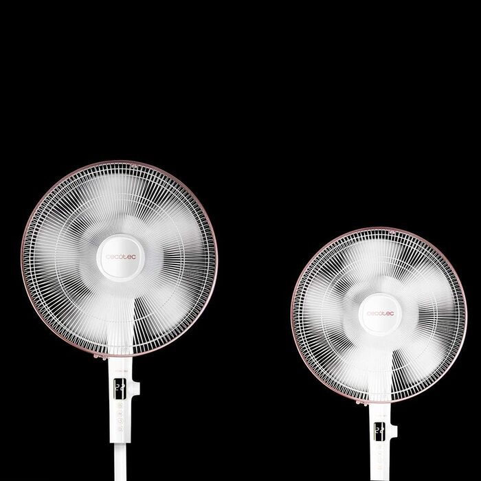 Вентилятор Cecotec EnergySilence 1030 SmartExtreme: 16 дюймів, 28W, DC-двигун, 24 швидкості, 3 режими, осциляція, тиха робота, регулювання висоти, 10 лопатей, білий