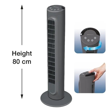 Колонний вентилятор Honeywell HYF1101E4, сріблястий/сірий
