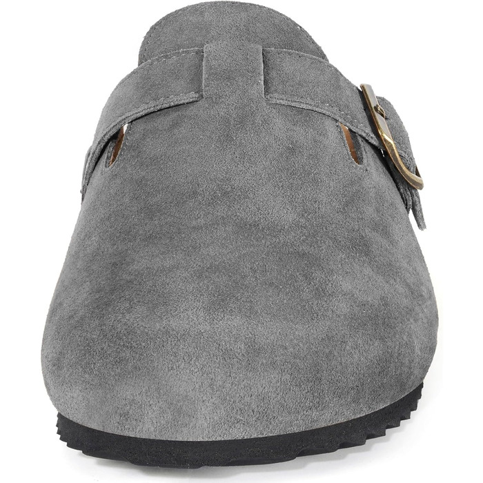 Зручні шльопанці Intini для дому та саду: чоловічі та жіночі, шкіряне устілка, моделі 36-48, сірий колір