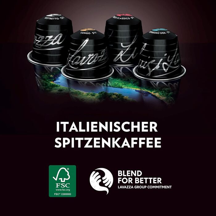 Кава Lavazza Espresso Maestro у капсулах для Nespresso Original, 100 шт, з нотками какао та карамелі, інтенсивність 8/13, темне обсмажування