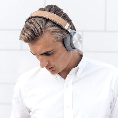 Беспроводные наушники VONMÄHLEN Concert One Bluetooth On-Ear – стильный дизайн, чехол для переноски, Micro-USB, AUX, 40 мм (сріблясті)