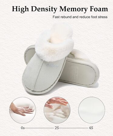 Домашні тапочки для жінок та чоловіків зимові теплі з синтетичного хутра, ламіно, штучного хутра, плюшу, пуху, м'які, нековзні, пантолетти для дому та вулиці (38.5/40 EU, Гляцієрово-сірий)